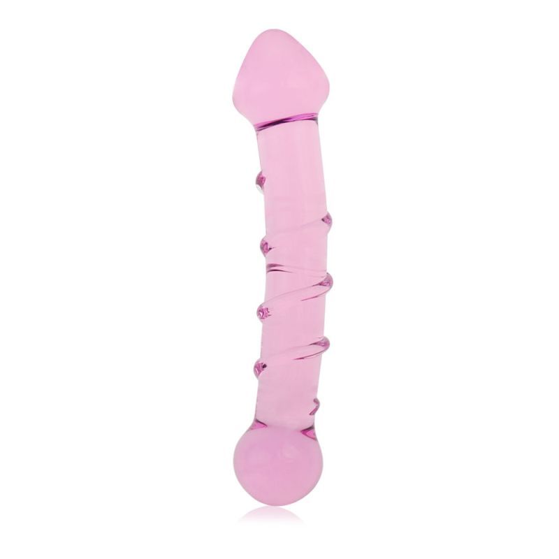 Glass Romance 5 Clear 7In - Pink