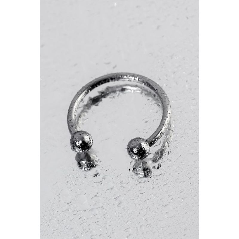 Metal Silver 30Mm Penis Erection Ring