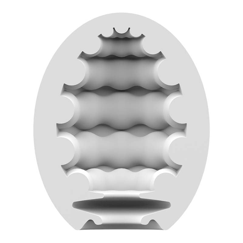 Satisfyer Masturbator Egg Riffle On The Go Pleasure With A Textured Twist