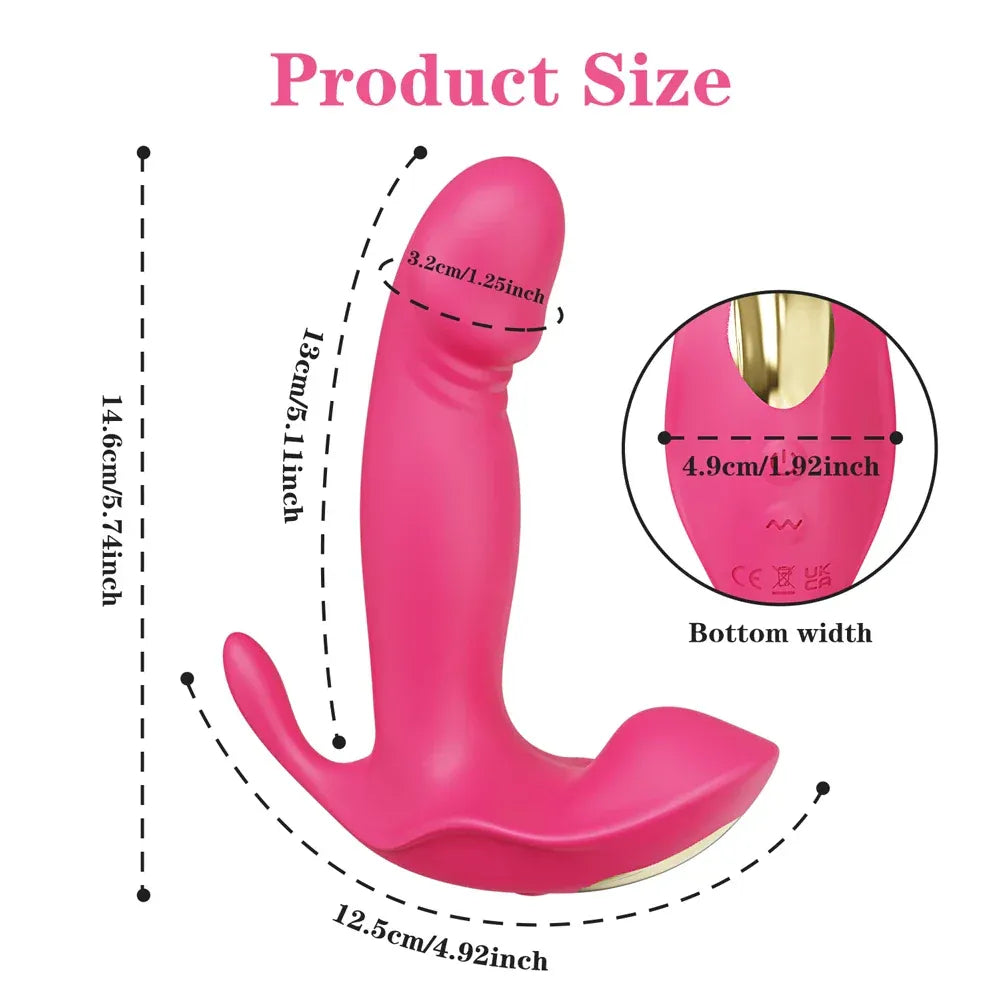 Wireless Wearable Vibrator for Women Stimulator G Spot Pleasure Toy - Pink