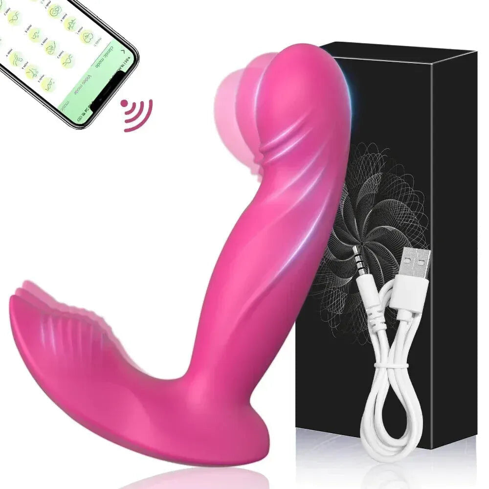 Wireless Wearable Vibrator for Women Stimulator G Spot Pleasure Toy - Pink
