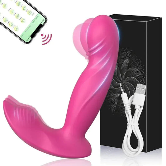 Wireless Wearable Vibrator for Women Stimulator G Spot Pleasure Toy - Pink